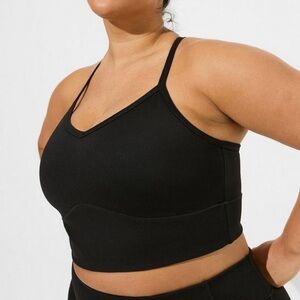Torrid Size 0 Black Low-Impact Wireless Rib Trim Active Sports Bra - NWT